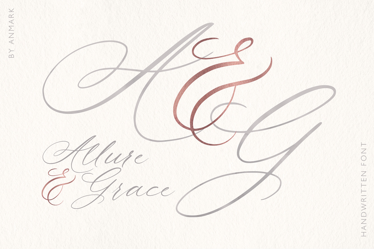 Allure and Grace. Calligraphy Font in Calligraphy Fonts - product preview 8