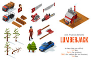 Lumberjack Isometric Set