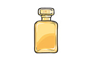 Fashionable Perfume in Glass Yellow