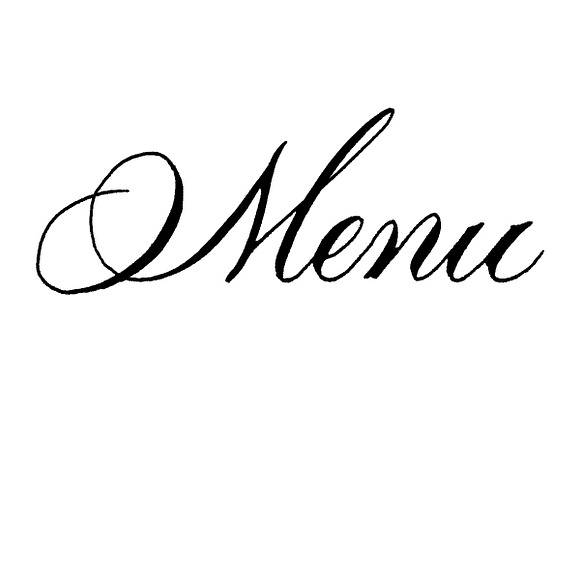 Menu Calligraphy in Illustrations - product preview 3