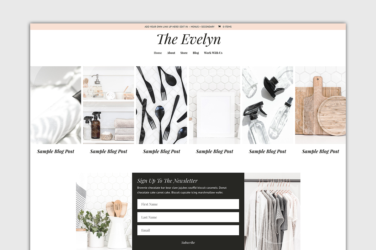 The Evelyn Divi Child Blog Theme in WordPress Blog Themes - product preview 8