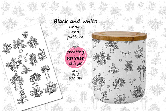 Exotic Home Plants in Illustrations - product preview 6