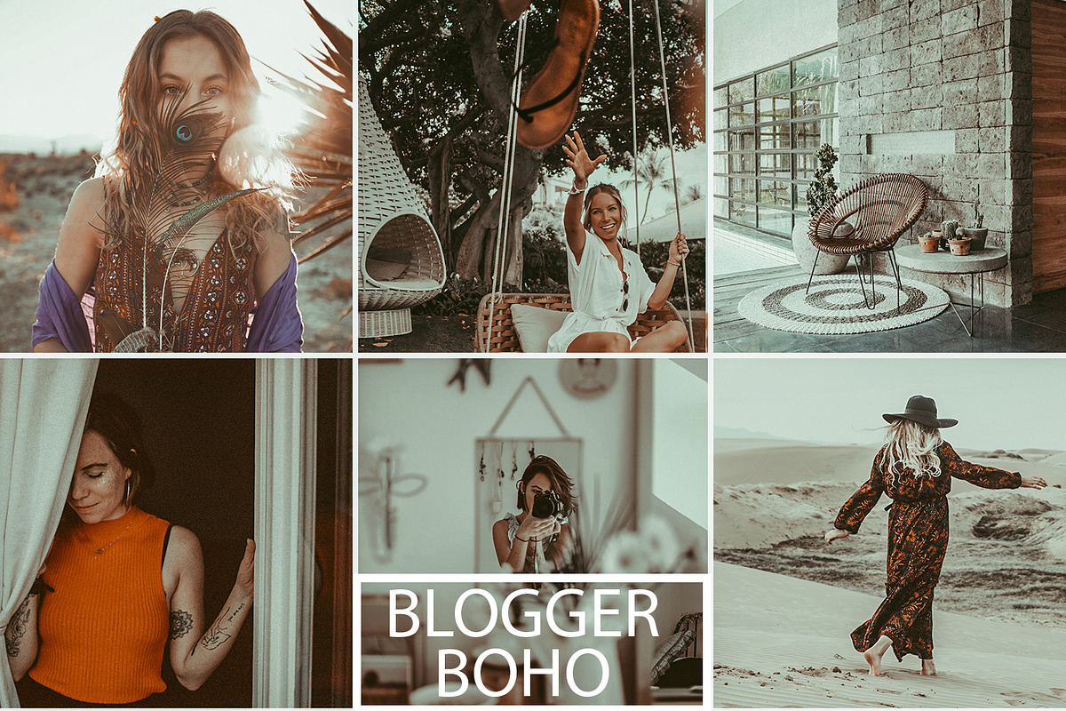 Boho Blogger Preset in Photoshop Plugins - product preview 8