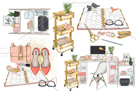 Plan With Me Clipart Graphic Design in Illustrations - product preview 8