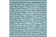Square labyrinth maze
