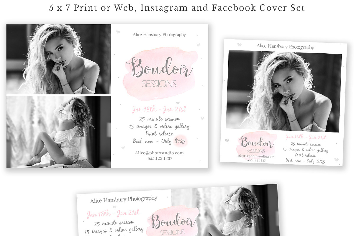        Boudoir Mini Session Template in Flyer Templates - product preview 8