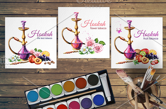 Hookah in Illustrations - product preview 2
