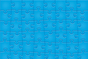 Jigsaw Puzzle Pattern. 48 pieces.