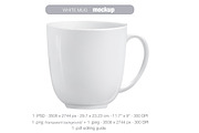 White mug MOCK UP