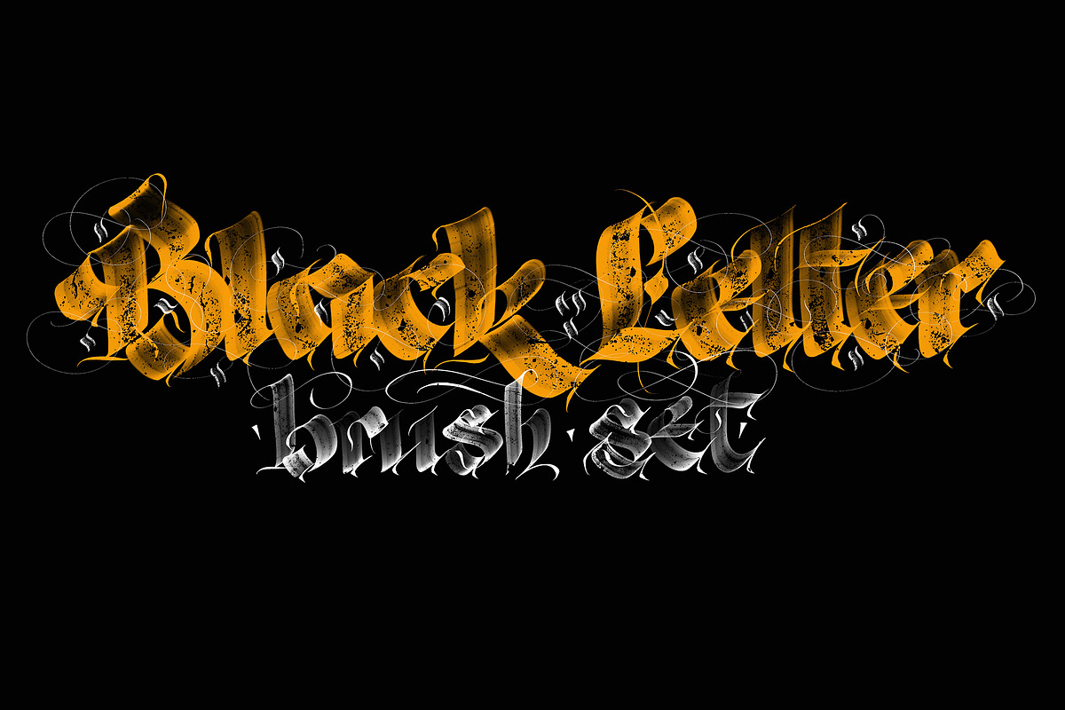 Blackletter Pro Brushes / Procreate in Photoshop Brushes - product preview 8