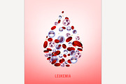 Leukemia vertical background
