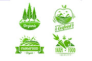 Farm food typography design