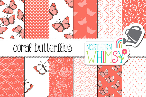 Coral Butterfly Patterns