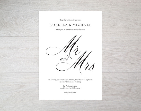 Invitation Template SHR435 in Wedding Templates - product preview 2