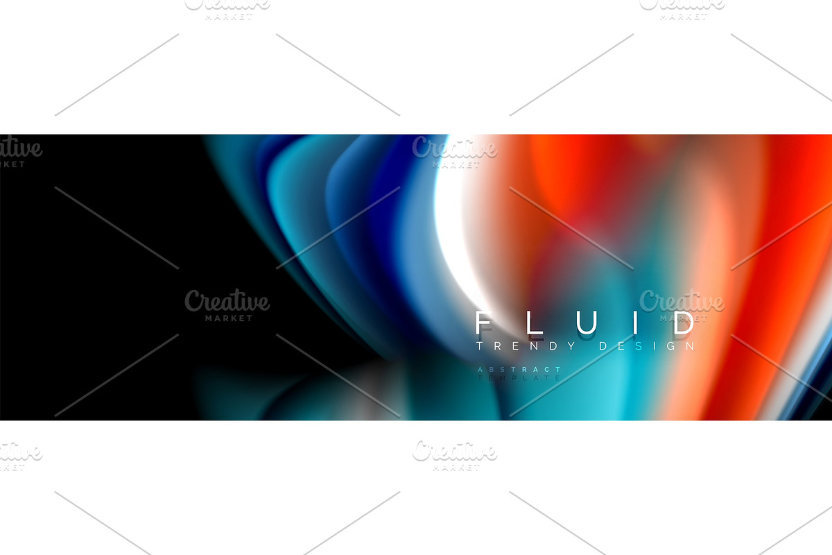 Fluid wave line background or in Illustrations - product preview 8