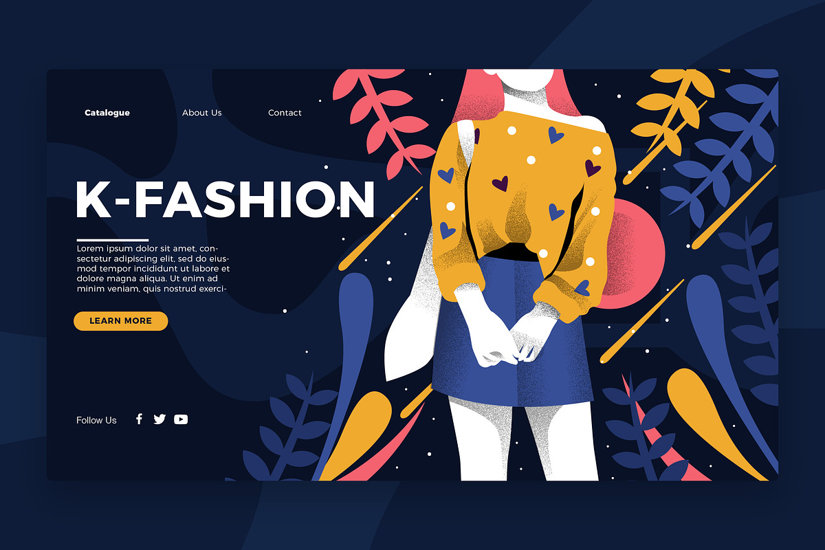 K-Fashion - Banner & Landing Page in Web Elements - product preview 8