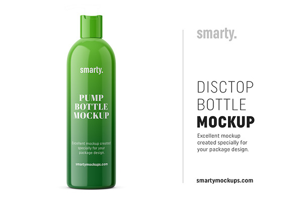 Cosmetic bottle / disctop / glossy