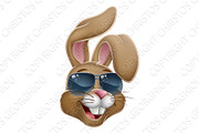 Cool Easter Bunny Rabbit in Shades