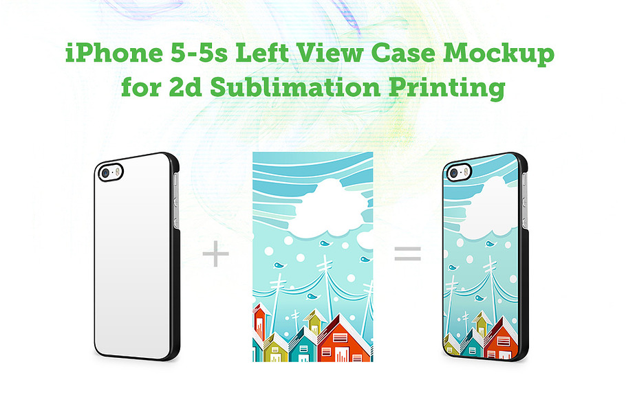 iPhone 5s 2d Case Mock-up in Product Mockups - product preview 8
