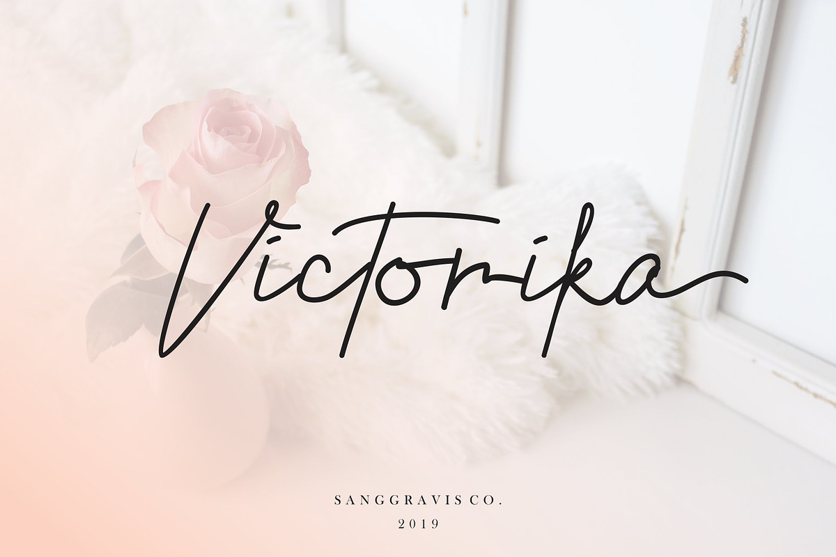 Victorika in Script Fonts - product preview 8