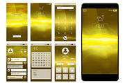 Mobile app ui. Web interface