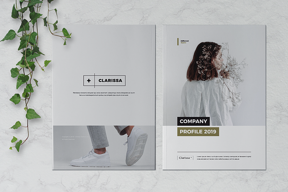 CLARISSA Fashion Company Profile in Brochure Templates - product preview 8