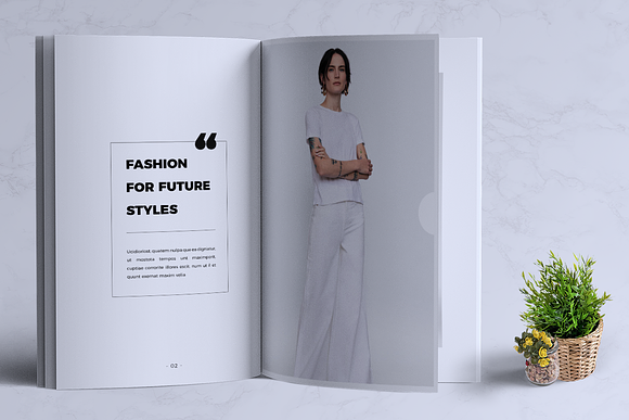 MILENIA Fashion Lookbook in Brochure Templates - product preview 1