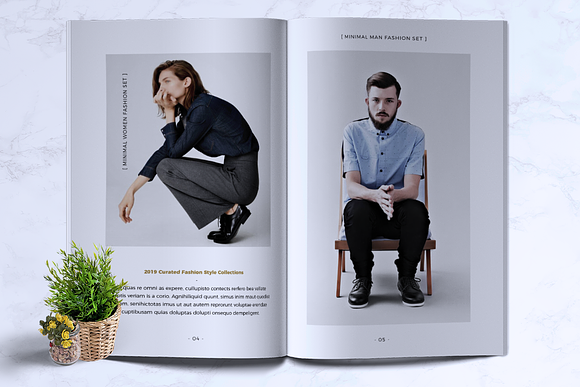 MILENIA Fashion Lookbook in Brochure Templates - product preview 2
