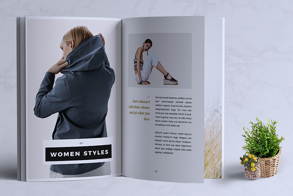 MILENIA Fashion Lookbook in Brochure Templates - product preview 5