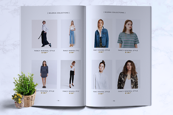 MILENIA Fashion Lookbook in Brochure Templates - product preview 6