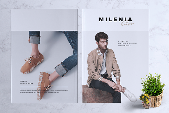 MILENIA Fashion Lookbook in Brochure Templates - product preview 10