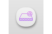 Ecological mattress recycling icon