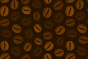 Coffee Grains Seamless Pattern