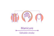 Manicure concept icon