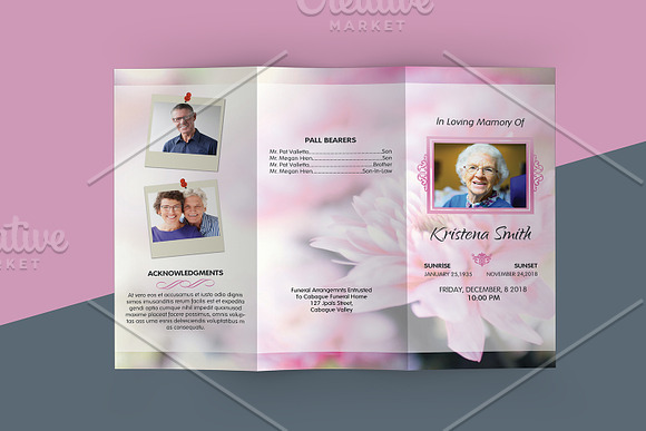 Funeral Program Template - V852 in Templates - product preview 1