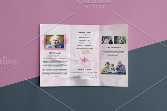 Funeral Program Template - V852 in Templates - product preview 2