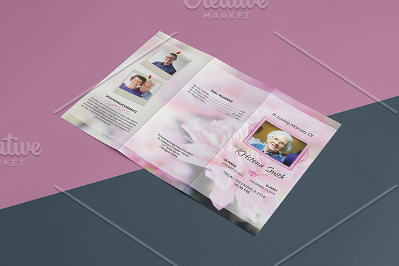 Funeral Program Template - V852 in Templates - product preview 3