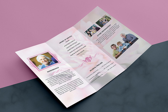 Funeral Program Template - V852 in Templates - product preview 4