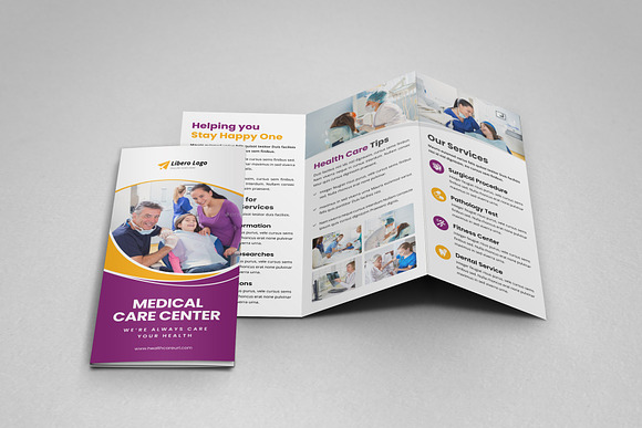 Medical Healthcare Trifold Brochure in Brochure Templates - product preview 10