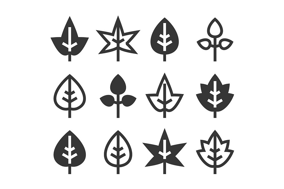 Leaf Icons Set in Icons - product preview 8