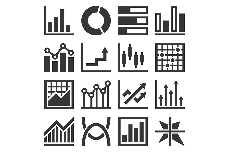 Big Data Analytics Icons Set