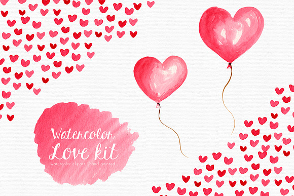 Valentines day clipart in Illustrations - product preview 2