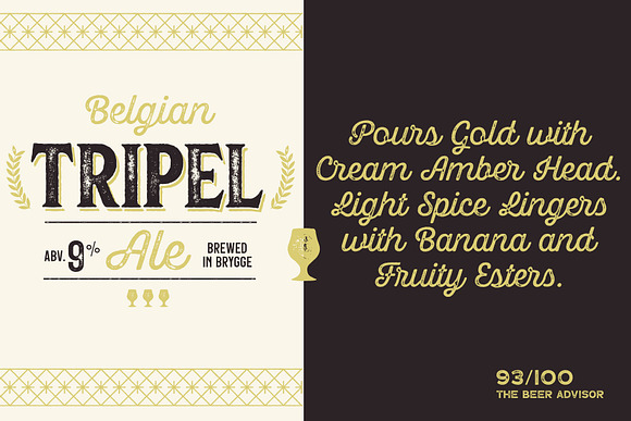 Hops And Barley font Collection in Display Fonts - product preview 4