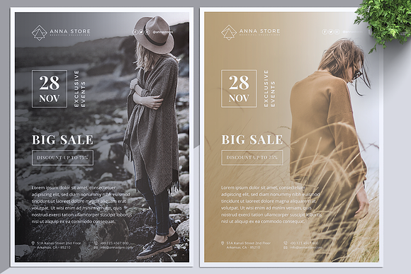 ANNA Fashion Sale Flyer in Flyer Templates - product preview 4