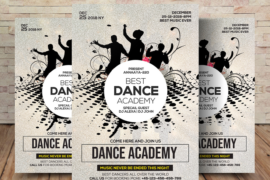 Dance Academy Flyer in Flyer Templates - product preview 8