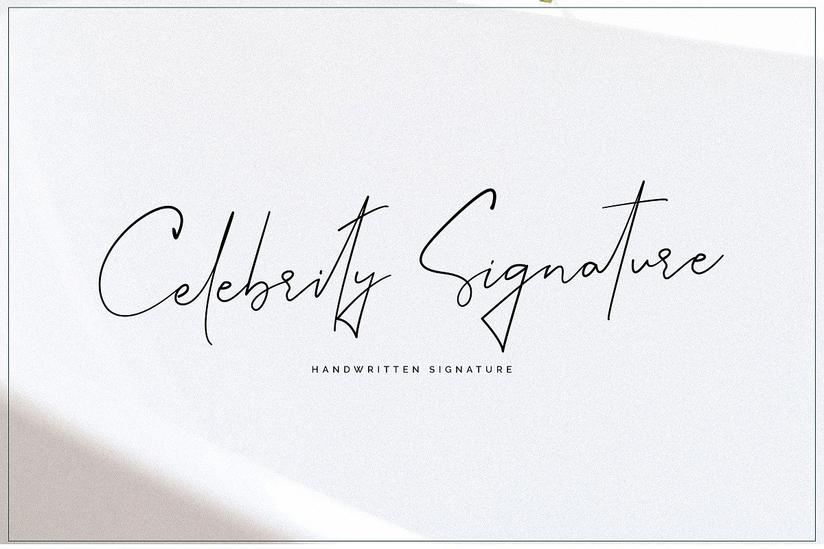 Celebrity Signature Font in Script Fonts - product preview 8