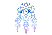 Dream catcher with calligraphy sign