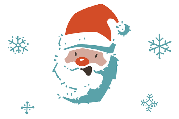 Christmas Vector Set Retro Style in Illustrations - product preview 2