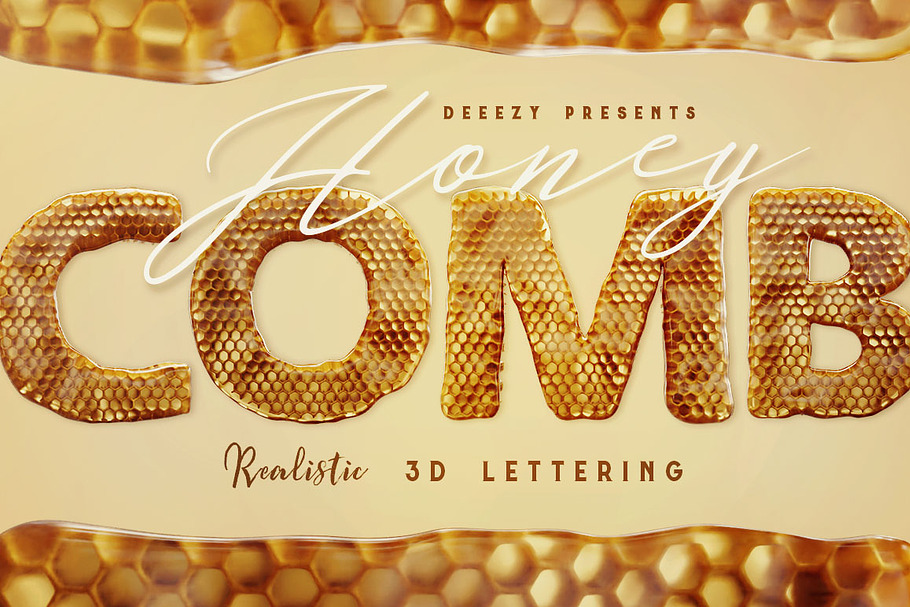 Honeycomb - 3D Lettering