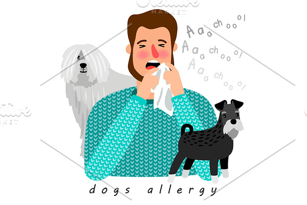 Dogs allergy desease